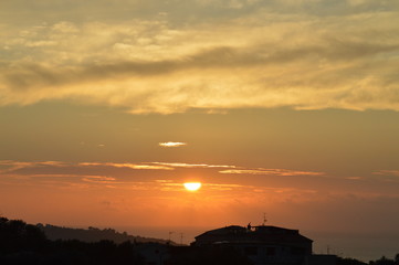 Tramonto, estate e nuvole