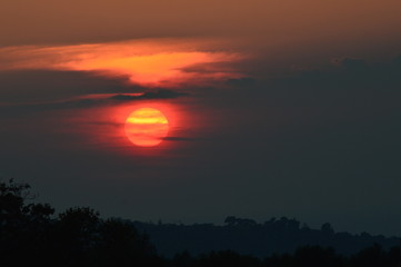 Tramonto rosso
