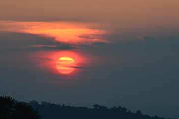 Tramonto rosso
