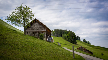 Bauern Schuppen in den Schweizer Bergen