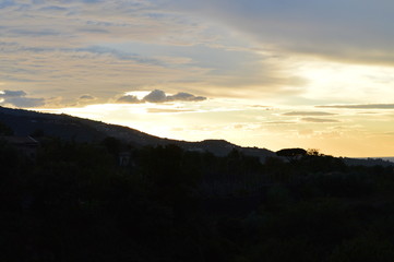 Tramonto, estate e nuvole