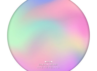 Abstract of circle window papercut colorful gradient background.