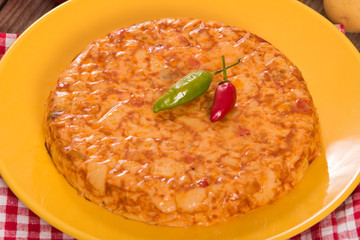 Spanish omelette.