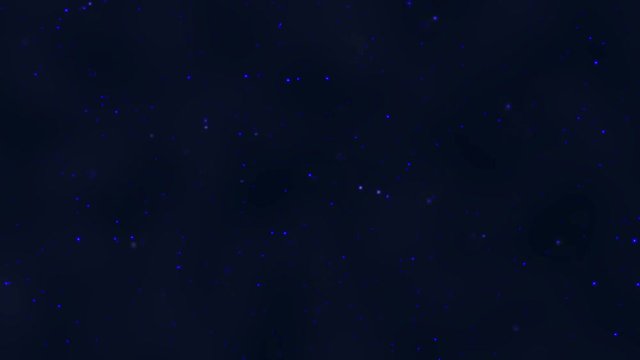 First person view on travelling through star field