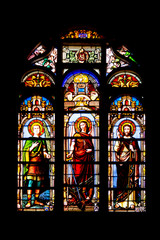 Tonnerre. Vitrail de l'église Saint Pierre. Yonne. Bourgogne-Franche-Comté
