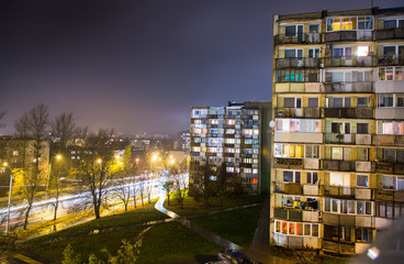 Vilnius bei Nacht