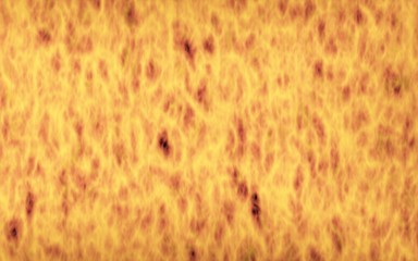 Abstract Fire Background with Flames. Wall of Fire. Glare on the water. 3D illustration