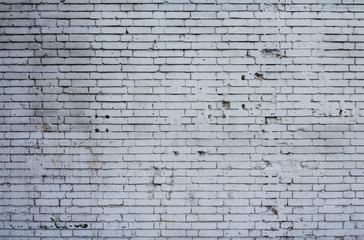 Texture of a white brick wall - Stock image