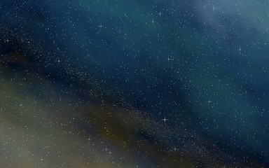 Colorful and beautiful space background. Outer space. Starry outer space texture. 3D illustration