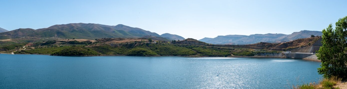 panorama of Amari dam reservoir