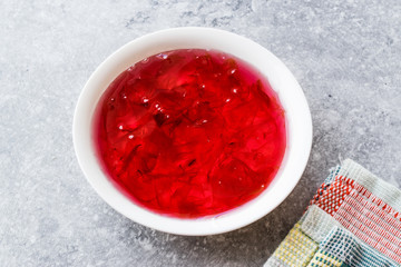Homemade Jam of Rose Petals in Small Bowl / Marmalade.