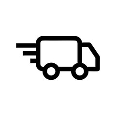 Cargo truck vector isolated on background. Trendy sweet symbol. Pixel perfect. illustration EPS 10.