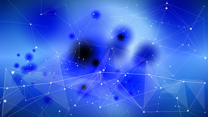 Obraz premium bright abstract illustration of a digital world - a color defocused background and a digital wave. It symbolizes the digital economy, network technologies, cloud technologies, Internet, communications