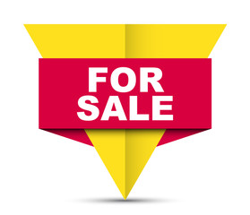 red vector banner for sale