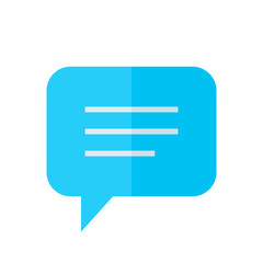 Chat Icon. Speech Bubble Sign. Conversation, Communications Symbol.