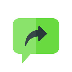 Chat Icon. Speech Bubble Sign. Conversation, Communications Symbol. Send Icon