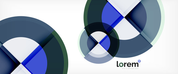 Obraz premium Stubarwny round kształtów abstrakta tło