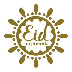 Eid Mubarak greeting beautiful lettering hand drawing
