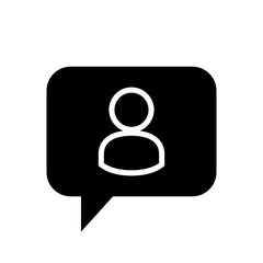 Chat Icon. Speech Bubble Sign. Conversation, Communications Symbol.