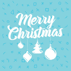 Merry Christmas typography.