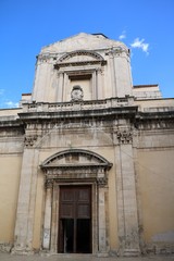 Church San Filippo Apostolo at Piazza San Filippo in Syracuse, Sicily Italy