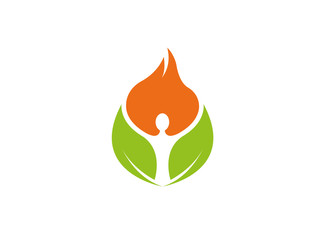 Creative Yoga logo Design Vector