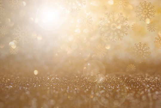 Abstract golden christmas background