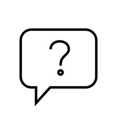 Chat Icon. Speech Bubble Sign. Conversation, Communications Symbol. Question Icon