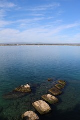 Waterfront in Ortigia Syracuse, Sicily Italy 
