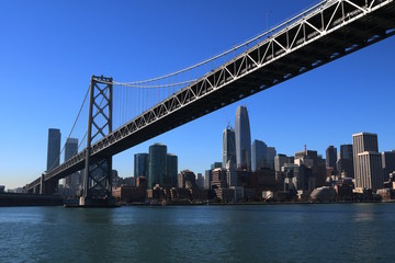 San Francisco, Oakland Bay Bridge - obrazy, fototapety, plakaty