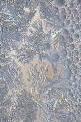 Frosty drawings on the window, frost, background