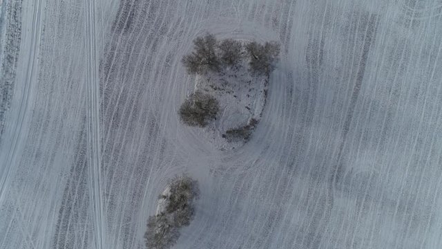 Delicious winter landscape from Above