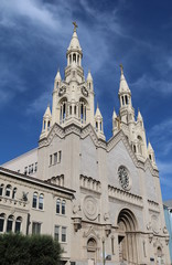 Fototapeta na wymiar San Francisco, Katholische Sankt Peter und Paul Kirche