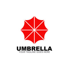 Umbrella icon logo design vector template