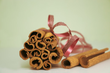 Cinnamon sticks close-up