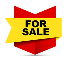 red vector banner for sale