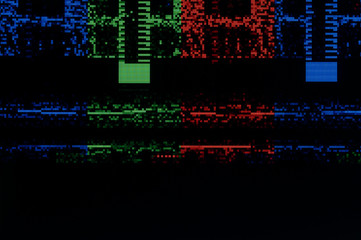 Pixel pattern of a digital glitch / Abstract background, pattern of a digital glitch.