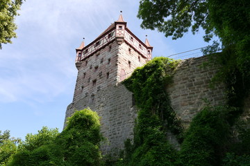 Fototapeta na wymiar Schottenturm Burg Abenberg