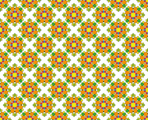 abstract colorful flower pattern
