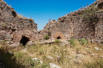 Fototapeta premium Ruins of Scholastica Baths. Ephesus. Selcuk in Izmir Province, Turkey