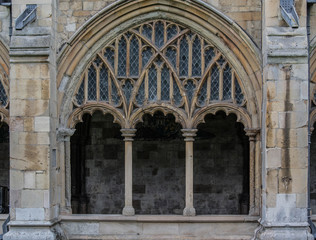 English Half Arch Tracery Window 