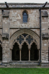 Fototapeta na wymiar English Half Arch Tracery Window 