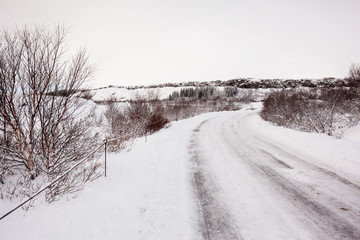 Obraz premium Thingvellir National Park or better known as Iceland pingvellir National Park during winter