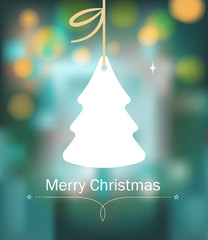 Christmas background with tree