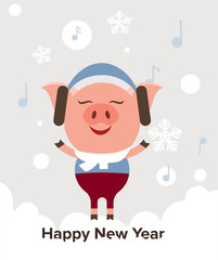 Funny piggy background