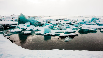 Jokulsarlon is a glacial lagoon or better known as Iceberg Lagoon which located in Vatnajokull National Park Iceland