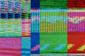 Pixel pattern of a digital glitch / Abstract background, pattern of a digital glitch.