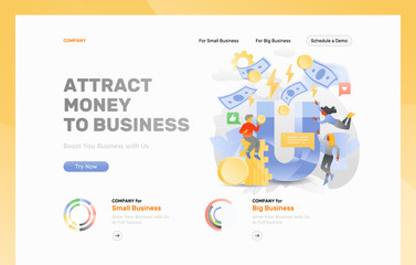 Attract Money Header Template