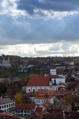 Fototapeta na wymiar Panorama von der Altstadt von Vilnius in Litauen 