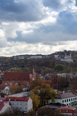Obraz premium Panorama von der Altstadt von Vilnius in Litauen 